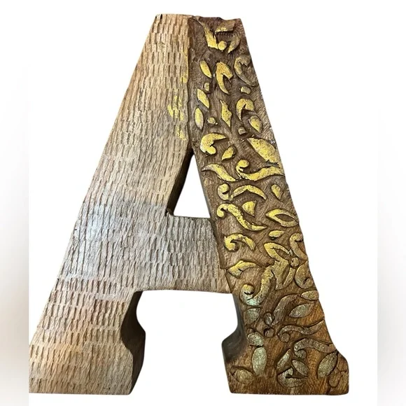 Embellished Wooden “A” shelf decor - Picture 2 of 4